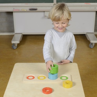 MASTERKIDZ žaidimas Mokantis skaičiuoti spalvas ir dydžius Montessori galvosūkis