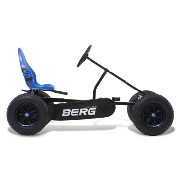 BERG Pedal Gokart XL B.Pure Blue BFR pripučiami ratai nuo 5 metų iki 100 kg