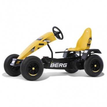 BERG Pedal Gokart XL B. Super Yellow BFR pripučiami ratai nuo 5 metų iki 100 kg