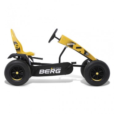 BERG Pedal Gokart XL B. Super Yellow BFR pripučiami ratai nuo 5 metų iki 100 kg