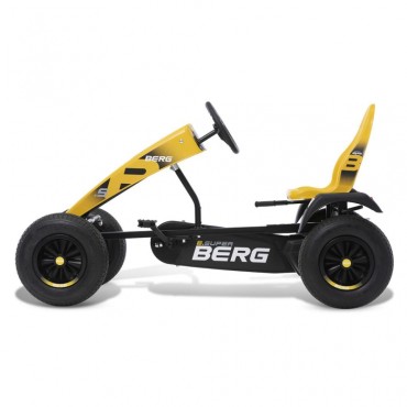 BERG Pedal Gokart XL B. Super Yellow BFR pripučiami ratai nuo 5 metų iki 100 kg