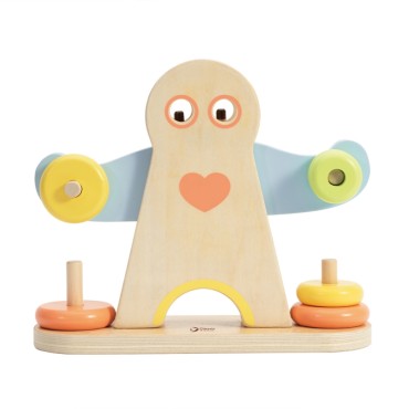 CLASSIC WORLD Edukacinės balanso svarstyklės Hercules vaikams MONTESSORI 7 vnt.