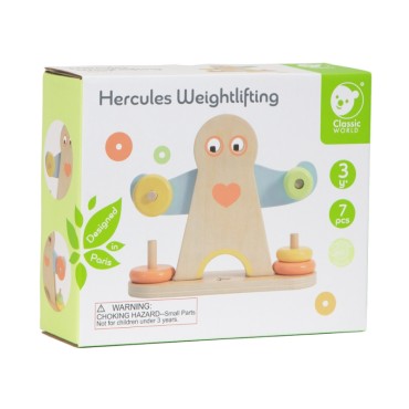 CLASSIC WORLD Edukacinės balanso svarstyklės Hercules vaikams MONTESSORI 7 vnt.