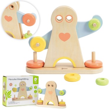 CLASSIC WORLD Edukacinės balanso svarstyklės Hercules vaikams MONTESSORI 7 vnt.