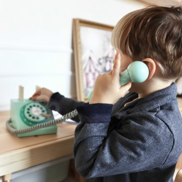 CLASSIC WORLD Klasikinis medinis telefonas vaikams 4 vnt.