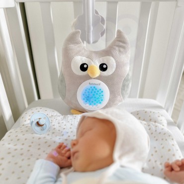 WOOPIE BABY pliušinis 2-in-1 projektoriaus miegmaišis pelėda - 10 lopšinių