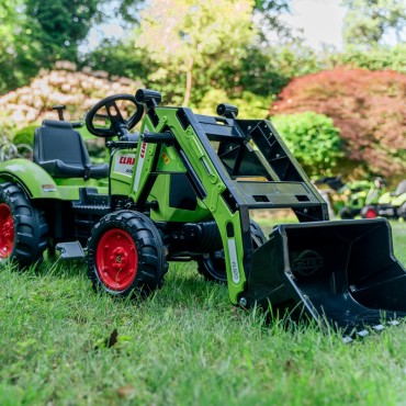 FALK Traktorius CLAAS AVEC Pedal Green su priekaba nuo 3 metų