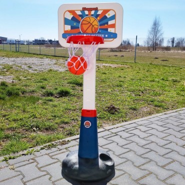 WOOPIE krepšinio rinkinio reguliavimas 99 - 125 cm + Kamuolys + Pompa
