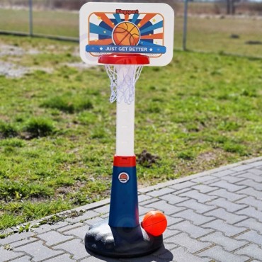 WOOPIE krepšinio rinkinio reguliavimas 99 - 125 cm + Kamuolys + Pompa