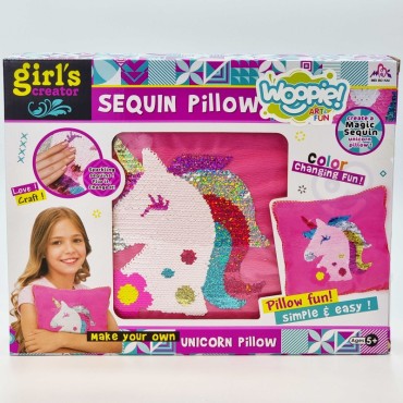 WOOPIE ART&FUN kūrybinis rinkinys Dekoratyvinė pagalvė Vienaragis