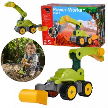 DIDELIS Plūgo purkštuvas Dinosaur Power Worker Smėlio žaislas