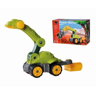 DIDELIS Plūgo purkštuvas Dinosaur Power Worker Smėlio žaislas