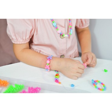 WOOPIE ART&FUN rinkinys papuošalų apyrankėms, pakabučiams, žiedams, auskarams su drugeliais, gamybai