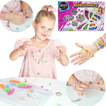 WOOPIE ART&FUN rinkinys papuošalų apyrankėms, pakabučiams, žiedams, auskarams su drugeliais, gamybai
