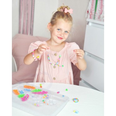 WOOPIE ART&FUN rinkinys papuošalų apyrankėms, pakabučiams, žiedams, auskarams su drugeliais, gamybai