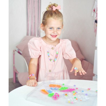 WOOPIE ART&FUN rinkinys papuošalų apyrankėms, pakabučiams, žiedams, auskarams su drugeliais, gamybai