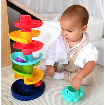 WOOPIE BABY Kulkos takelis Spiralinis rinkinys + 2 kamuoliukai