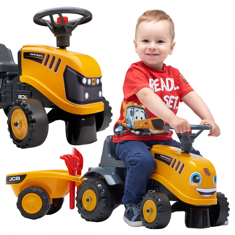 FALK Traktorius JCB Orange su priekaba nuo 1 metų