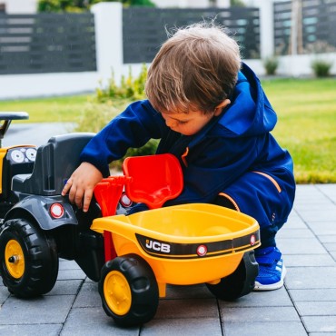 FALK Traktorius JCB Orange su priekaba nuo 1 metų