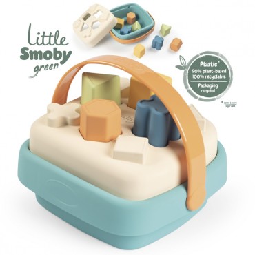 SMOBY Little Green Sorter Bioplastik krepšelyje