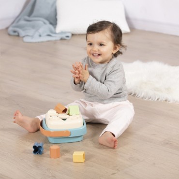 SMOBY Little Green Sorter Bioplastik krepšelyje