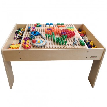 MASTERKIDZ medinis mokomasis stalas + SIENOS PRIEDAI stiebams