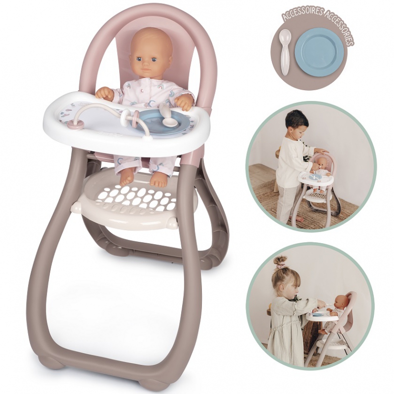 SMOBY kūdikio slaugės maitinimo kėdutė lėlėms