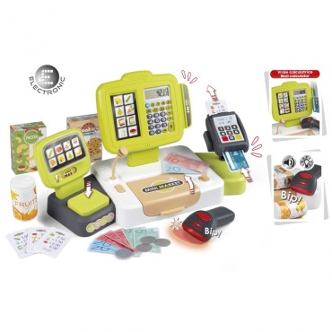 SMOBY elektroninis kasos aparatas su skeneriu ir svarstyklėmis