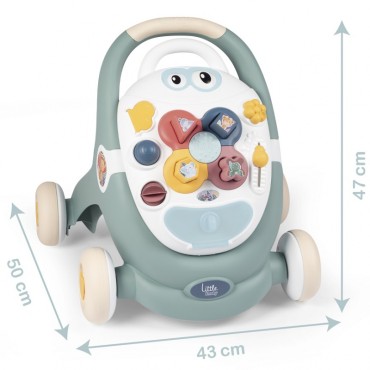 SMOBY Little 3-in-1 vežimėlis Interaktyvus vežimėlis