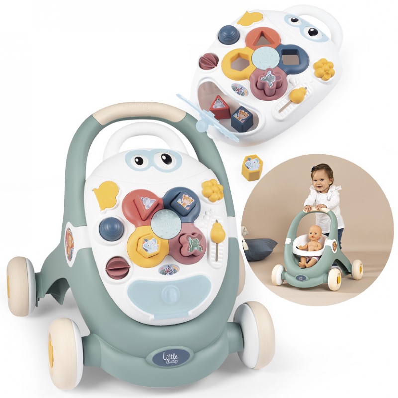 SMOBY Little 3-in-1 vežimėlis Interaktyvus vežimėlis