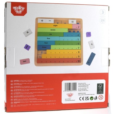 Tooky žaislas medinis matematikos lenta mokymosi skaičiavimo abacus