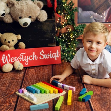 Tooky žaislas medinis matematikos lenta mokymosi skaičiavimo abacus
