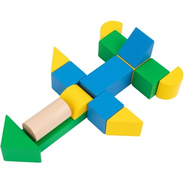 Tooky Toy Wooden Blocks City Building 50 vnt.