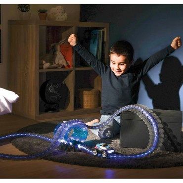 SMOBY Flextreme Neoninis automobilių takelis su automobilio starterio rinkiniu