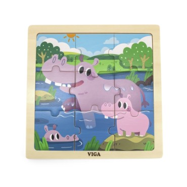 VIGA Patogus medinis galvosūkis Hippos 9 vnt