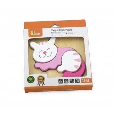 VIGA Baby Kitten pirmoji medinė dėlionė