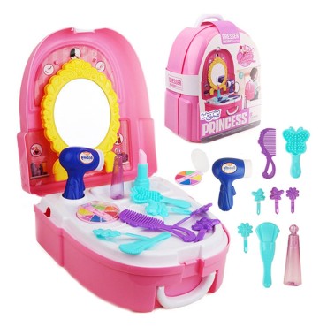 WOOPIE Little Princess rinkinys kuprinėje tualetinis staliukas 19 vnt.