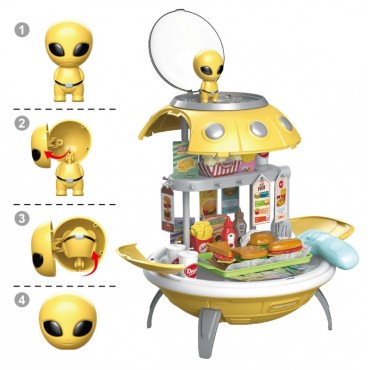 WOOPIE Parduotuvė Greito maisto 3in1 kuprinės projektorius UFO 60 vnt.