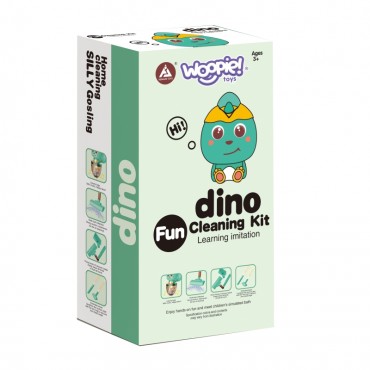 WOOPIE interaktyvus Dino dulkių siurblys 3in1 Siurbimo funkcija Šviesos garsas