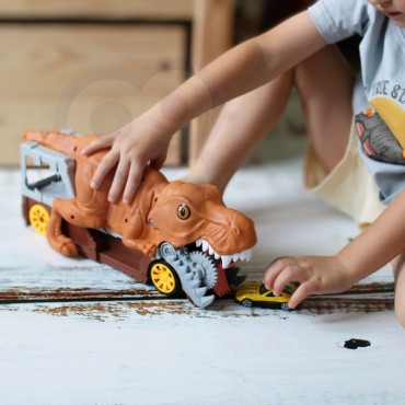 WOOPIE dinozaurų automobilių paleidiklis + automobilis 1vnt.