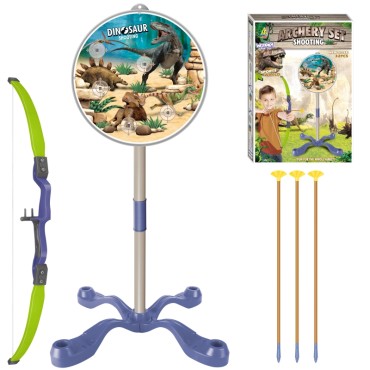WOOPIE Little Archer Set Dinosaurs Bow Arrows Shield 32 vnt.