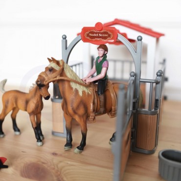 WOOPIE komplektas Stable Horse Pen Figūrėlės 18 vnt.