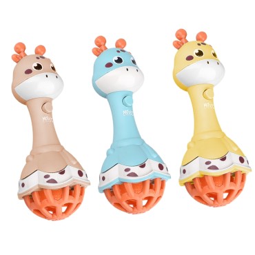 WOOPIE BABY Sensorinis žirafos barškutis su Montessori muzika 1 vnt.