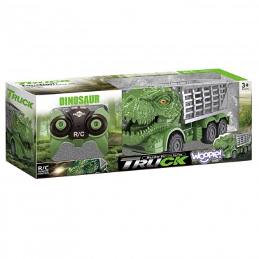 WOOPIE nuotolinio valdymo automobilis RC žalias dinozauras + figūrėlė
