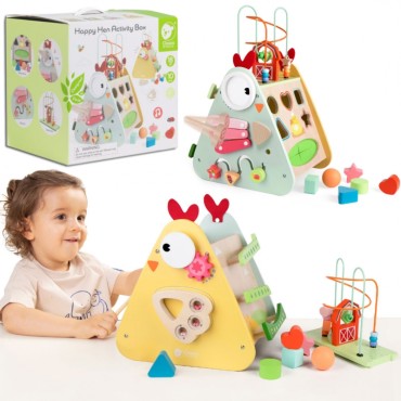 CLASSIC WORLD Montessori Cube 10in1 Happy Farm XXL