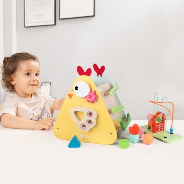 CLASSIC WORLD Montessori Cube 10in1 Happy Farm XXL
