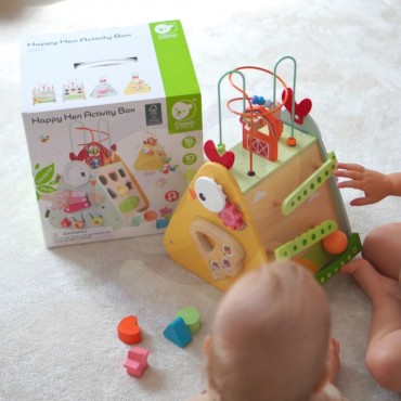 CLASSIC WORLD Montessori Cube 10in1 Happy Farm XXL