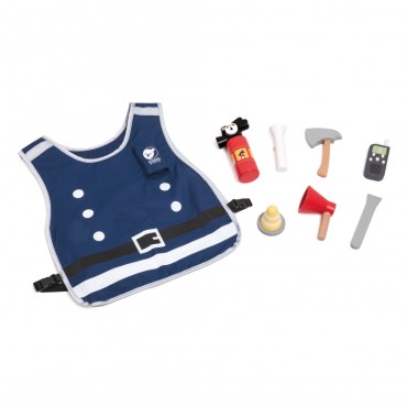 CLASSIC WORLD Little Firefighter Set Costume Tools 8 vnt.