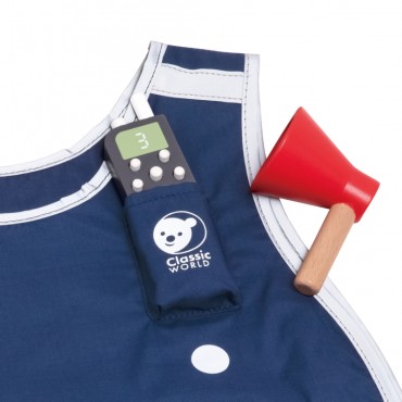 CLASSIC WORLD Little Firefighter Set Costume Tools 8 vnt.
