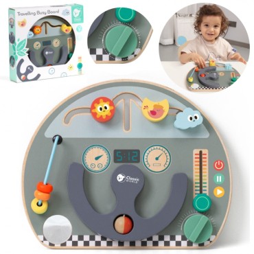 CLASSIC WORLD Daugiafunkcinė manipuliacinė lenta 6in1 Keliaujant